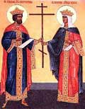 Святые равноапостольные император Константин и царица Елена